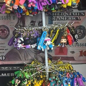 Colorful Character Keychain Set